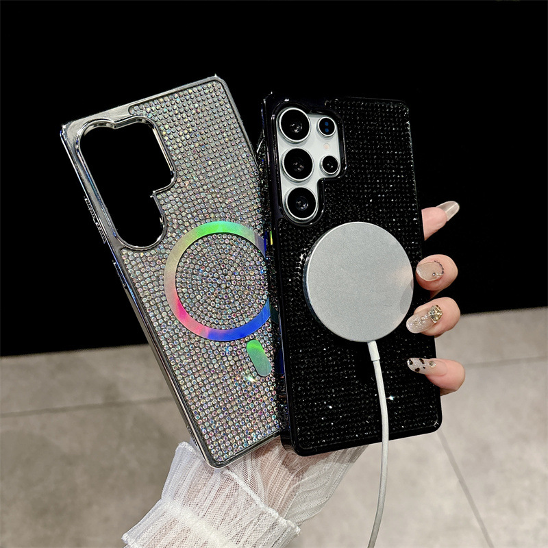 Glitter Shockproof Case - Luxury Glitter Rhinestones Magnetic Phone Case