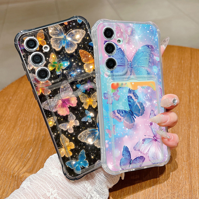 Phone Cases Galaxy A16 5G - Dream Butterfly Pattern Clear Phone Case