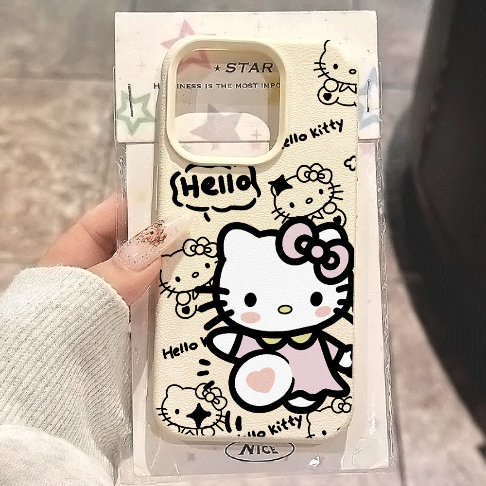 Phone Cases Durable - Cute Kawaii HelloKitty Sketch Case For