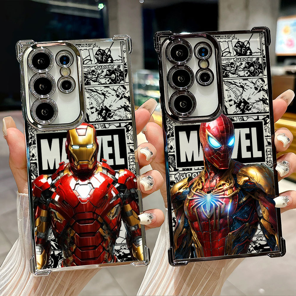 Phone Cases For Samsung S22 - Marvel Spiderman Ironman Comic Case For