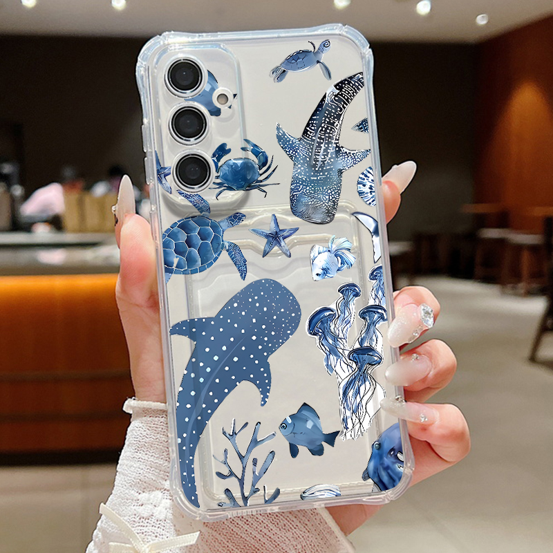 Phone Cases Galaxy A16 5G - Ocean Whale Pattern Phone Case For