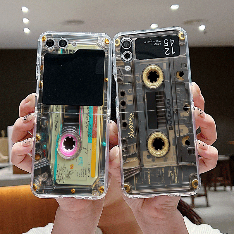 Phone Cases Z Fold 5 - Unique Cassette Tape Creative Phone Case