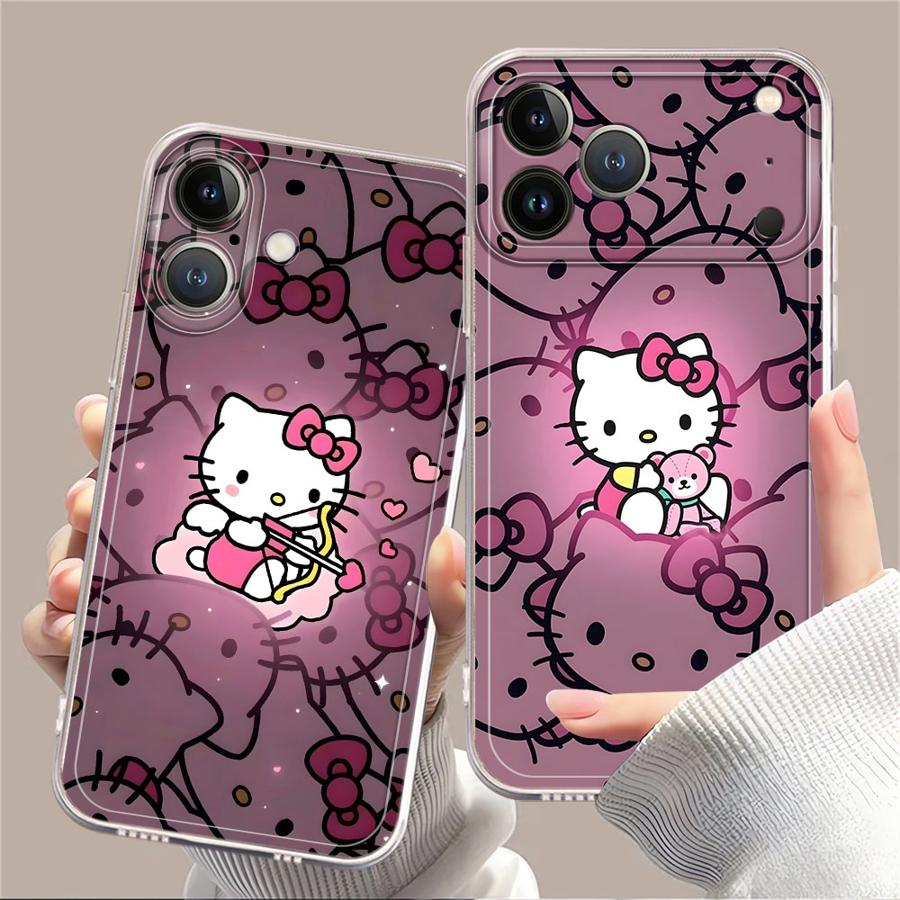Phone Cases Protective - Sanrio Hello Kitty Clear Soft Silicone