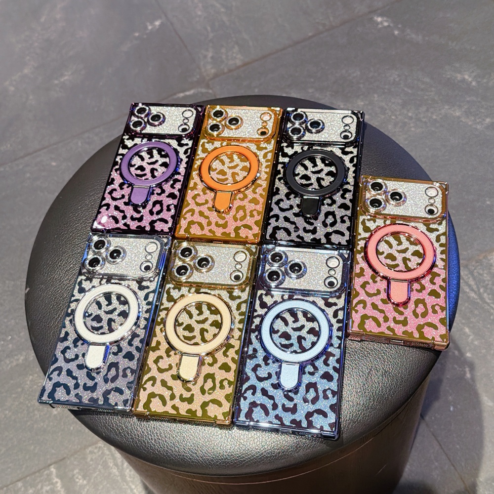 Luxury Plated Leopard Print Gl - Glitter Shockproof Case 리뷰 및 가격