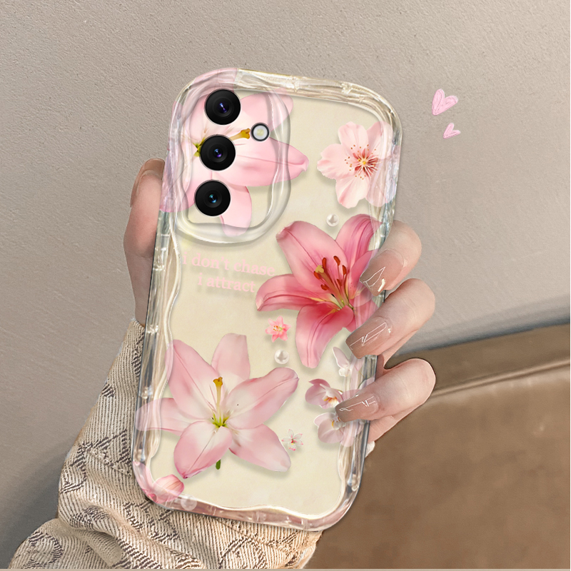 Beautiful Pink Lily Pattern Ph - Phone Cases For Samsung A14 리뷰 및 가격