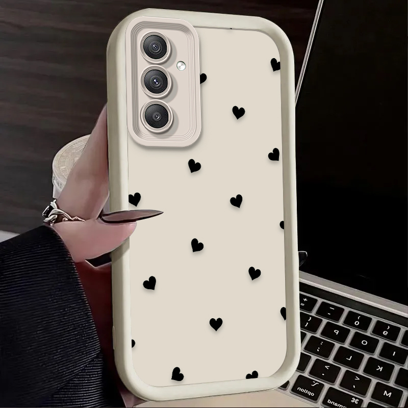 Black Love Heart Bowknot Case  - Phone Cases For Samsung A14 리뷰 및 가격