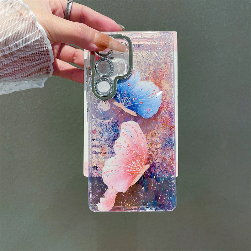 Luxury Oil Painting Flowers Bu - Glitter Shockproof Case 리뷰 및 가격