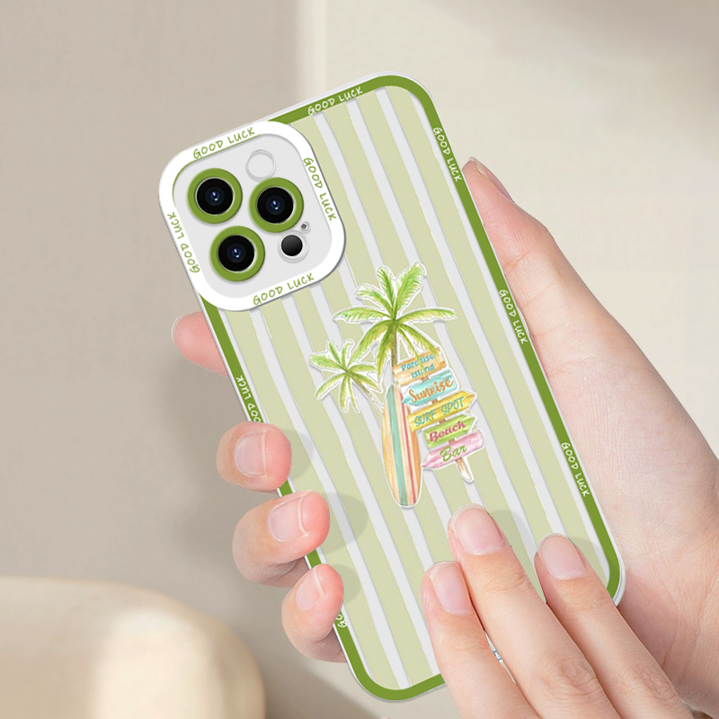 Summer Palm Coconut Tree Strip - Phone Cases For Samsung A14 리뷰 및 가격