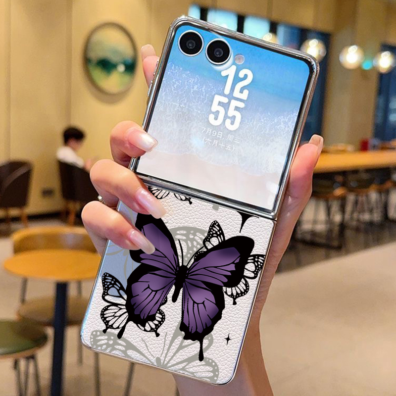 Purple Butterfly PU Leather Ph - Phone Cases Z Fold 5 리뷰 및 가격