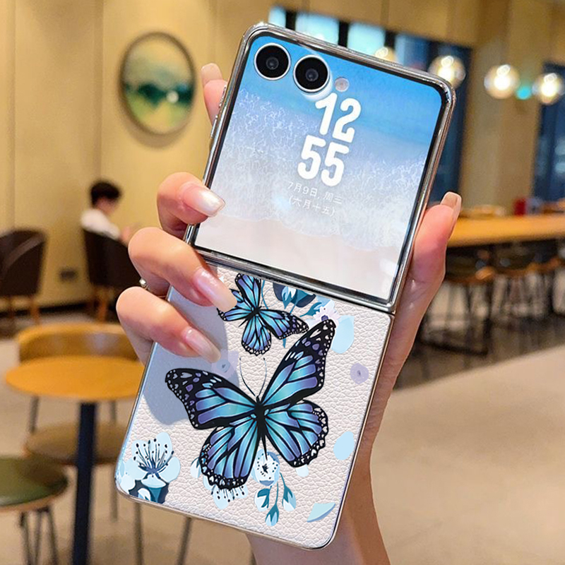 Purple Butterfly PU Leather Ph - Phone Cases Z Fold 5 리뷰 및 가격