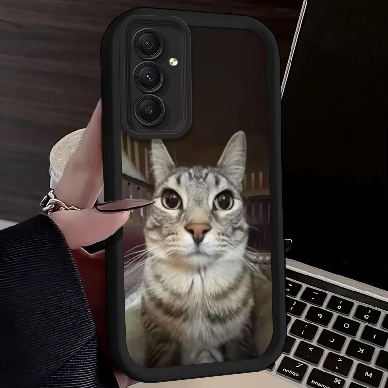 Trendy Cat Smoking Phone Case  - Phone Cases For Samsung A14 리뷰 및 가격