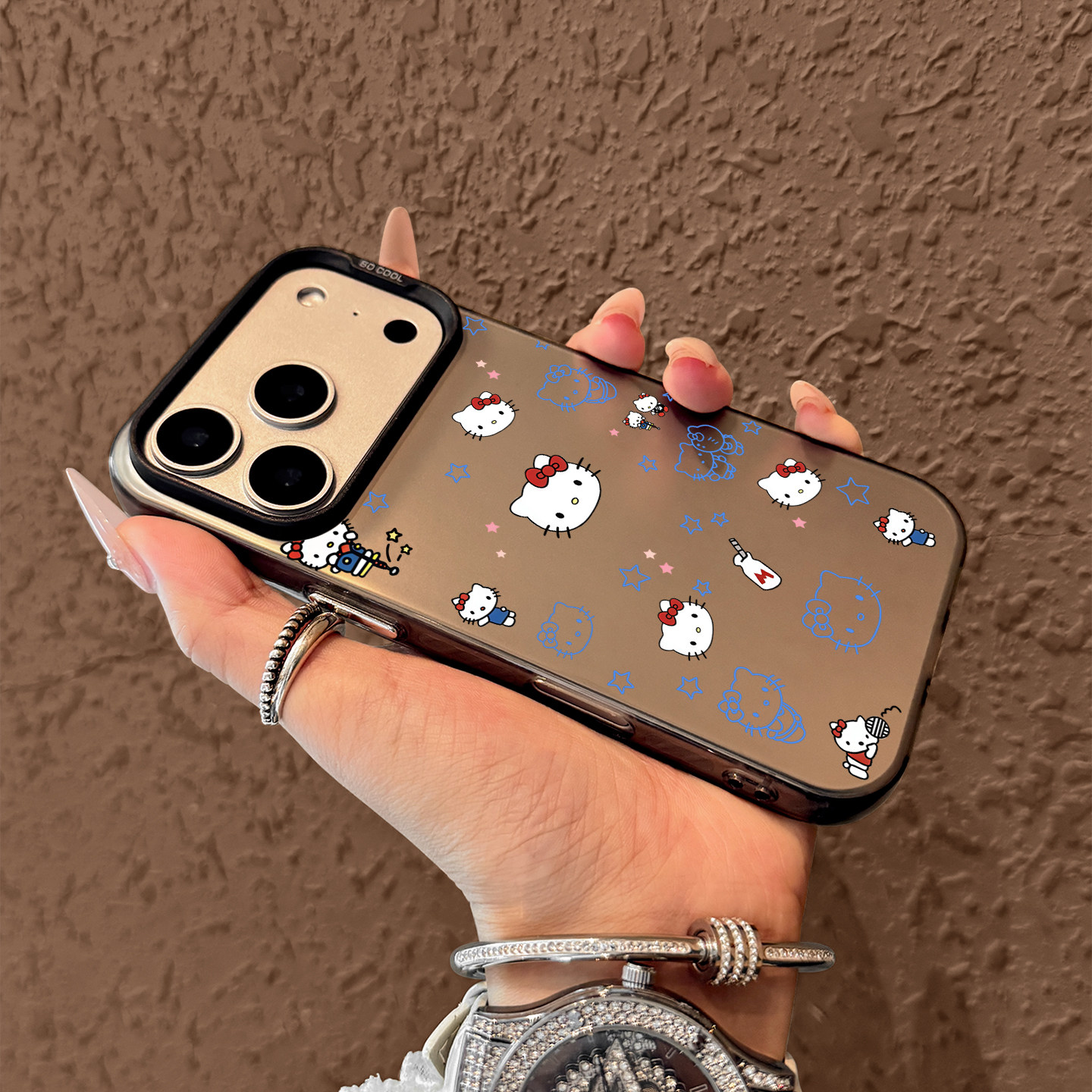 Cute Blue Hello Kitty Pattern  - Phone Cases Xr Cute 리뷰 및 가격