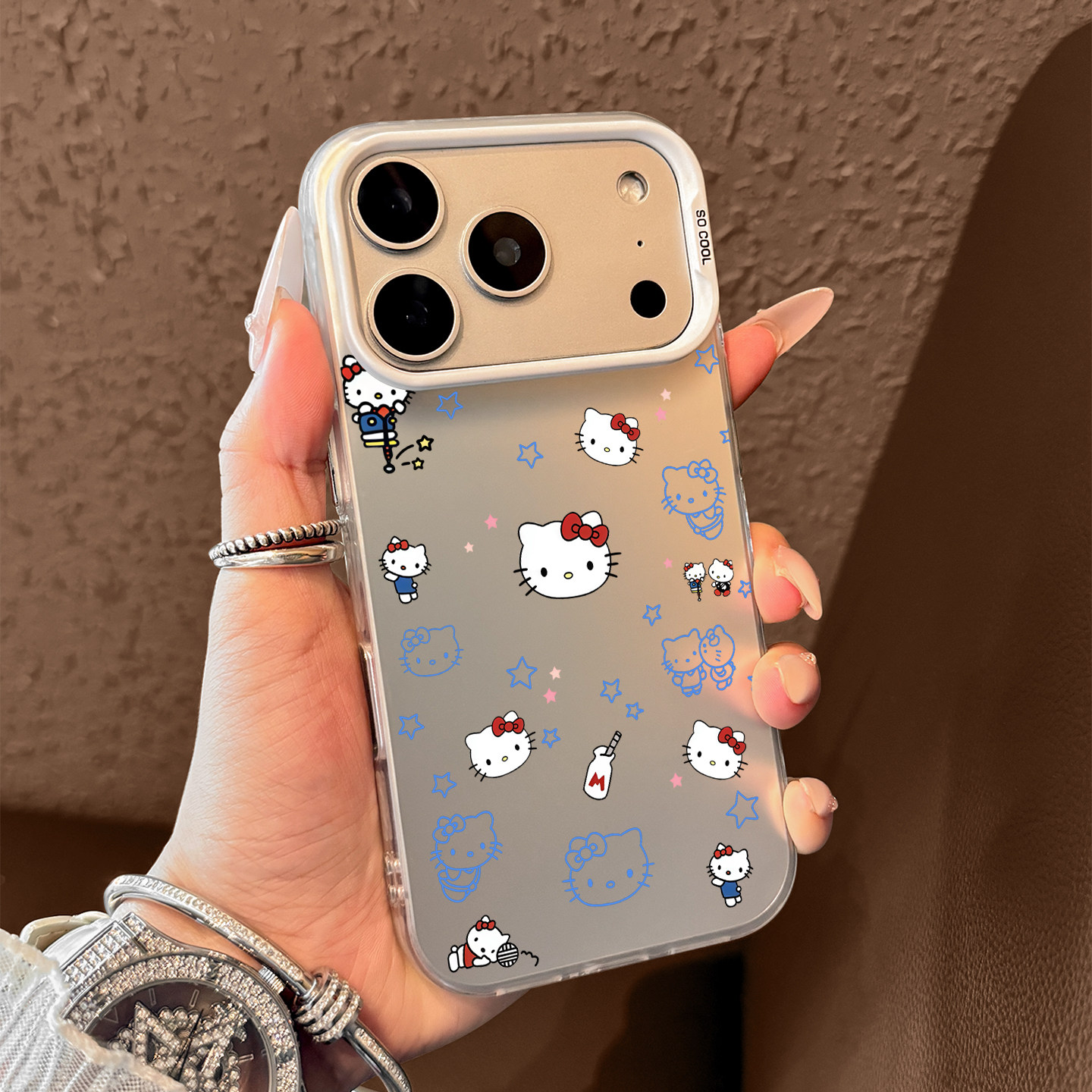 Cute Blue Hello Kitty Pattern  - Phone Cases Xr Cute 리뷰 및 가격