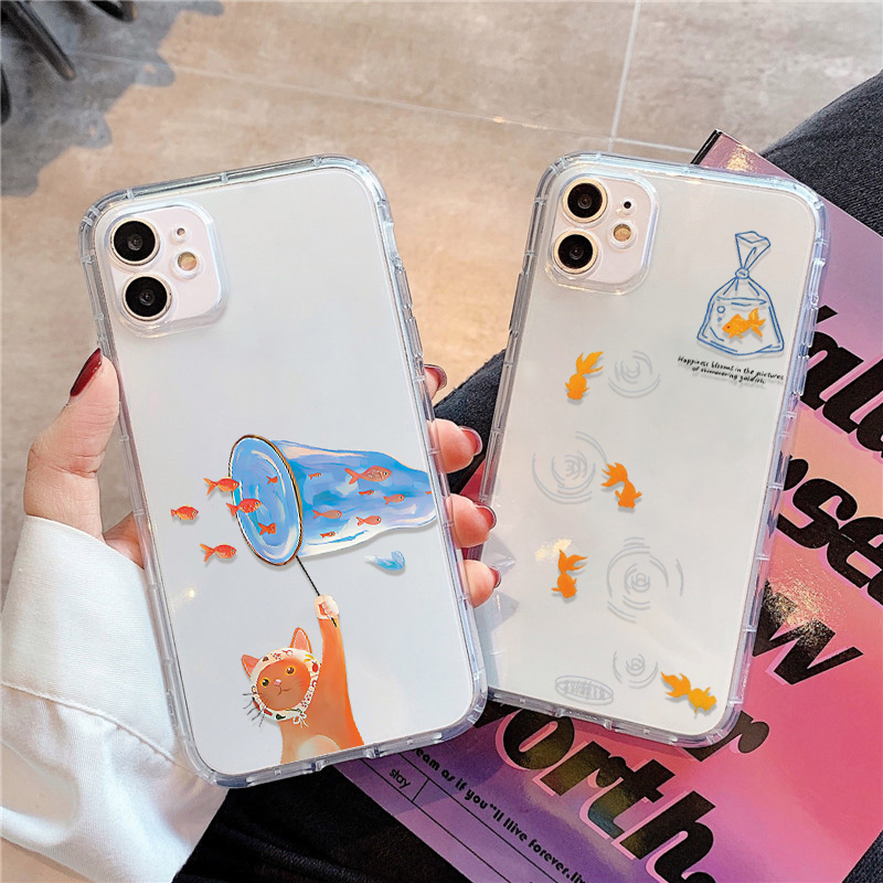 Lovely Fishes Clear Phone Case - Phone Cases Store 리뷰 및 가격