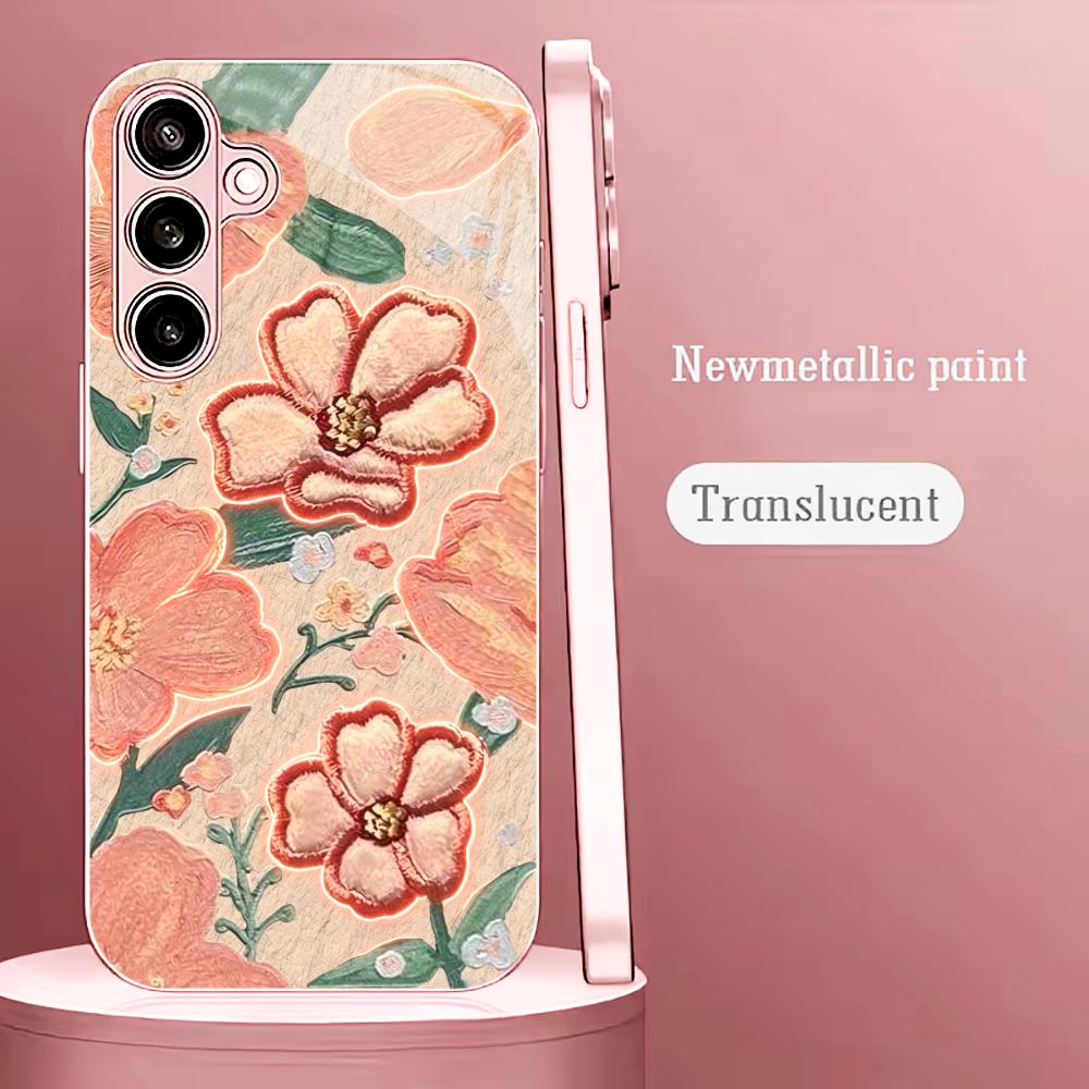 Glowing Peach Flower Fashion p - Phone Cases Quad Lock 리뷰 및 가격