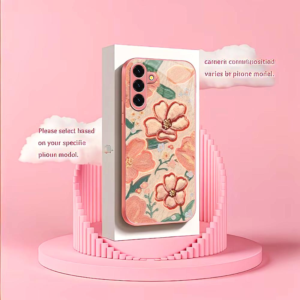 Glowing Peach Flower Fashion p - Phone Cases Quad Lock 리뷰 및 가격