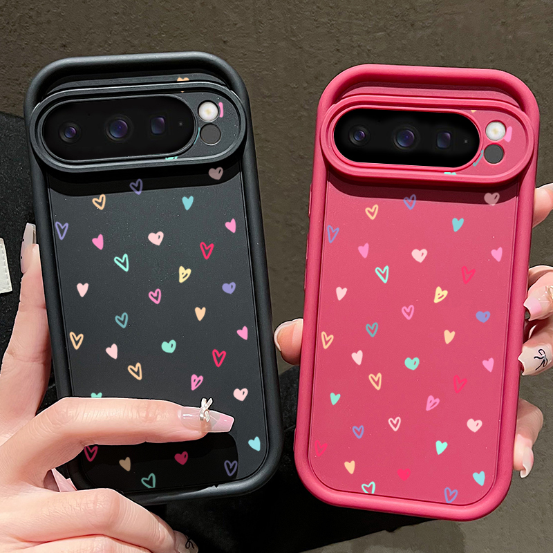 Colorful Little Hearts Soft Ca - Phone Cases Google Pixel 10 Pro 리뷰 및 가격