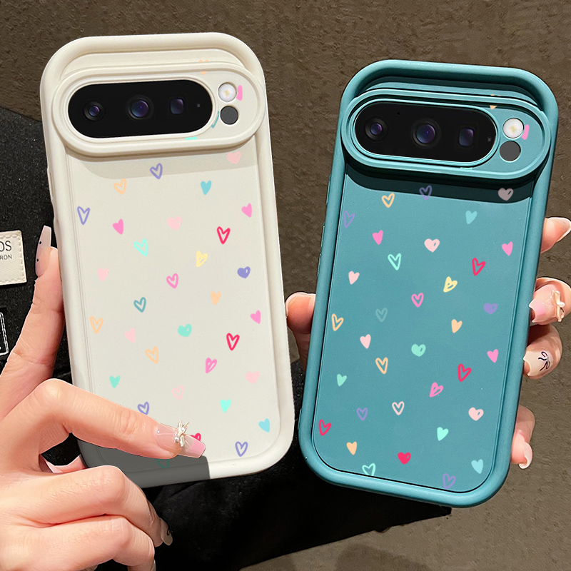 Colorful Little Hearts Soft Ca - Phone Cases Google Pixel 10 Pro 리뷰 및 가격