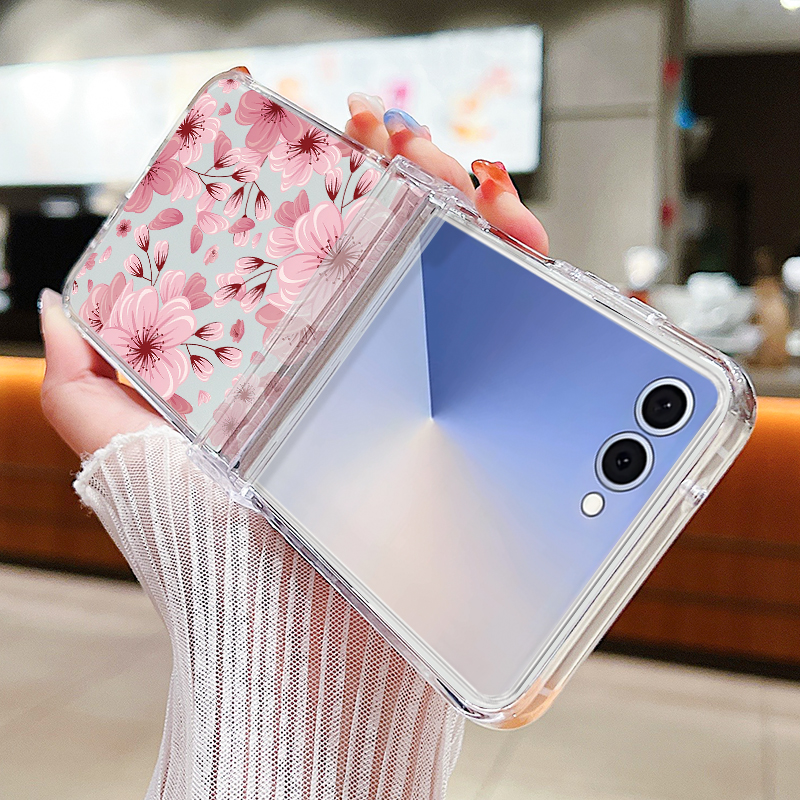 Pink Flower Printed Phone Case - Phone Cases Z Fold 5 리뷰 및 가격