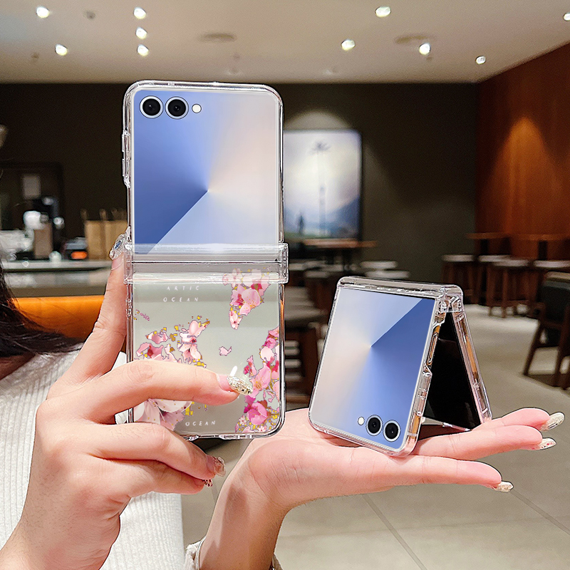 Pink Flower Printed Phone Case - Phone Cases Z Fold 5 리뷰 및 가격