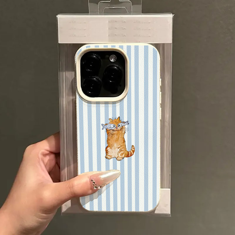 Cute Striped Kitten Fish Desig - Phone Cases Xr Cute 리뷰 및 가격
