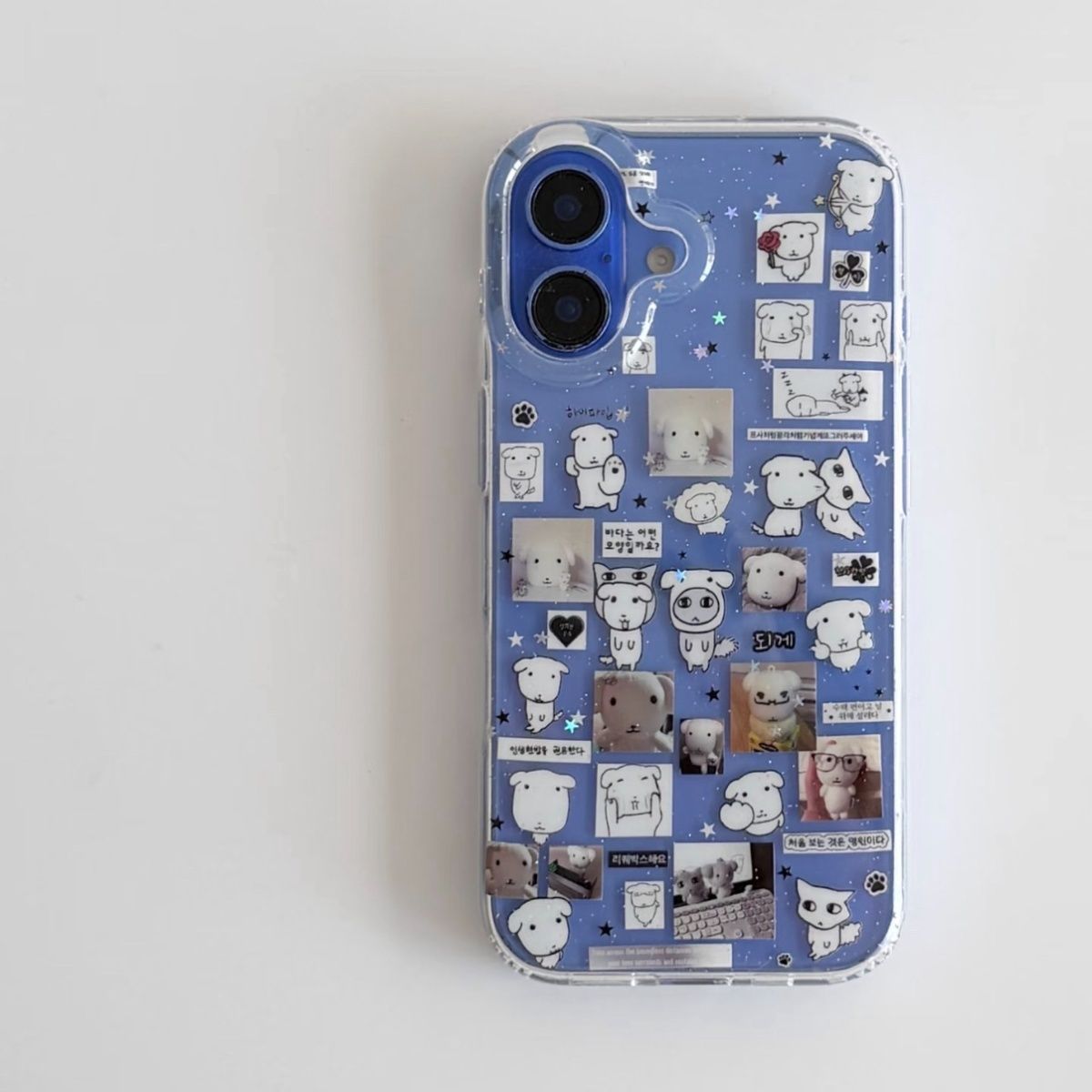 Kawaii Puppy illustration Glit - Glitter Shockproof Case 리뷰 및 가격