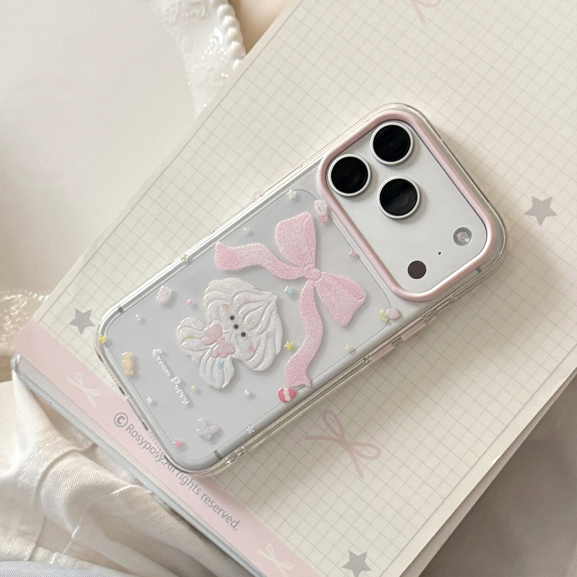 Korean Glitter Cartoon Cream P - Glitter Shockproof Case 리뷰 및 가격