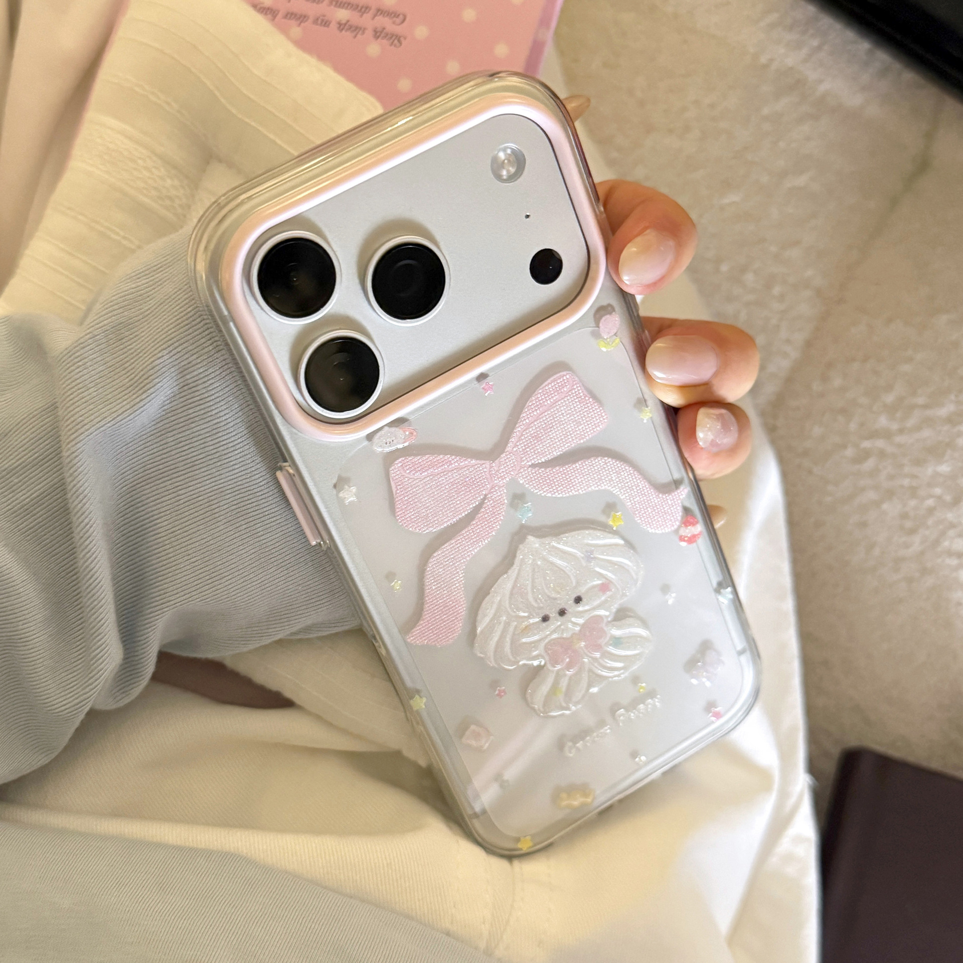 Korean Glitter Cartoon Cream P - Glitter Shockproof Case 리뷰 및 가격
