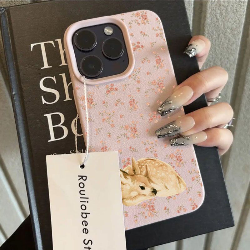Cute Deer Full Floral Pattern  - Phone Cases Xr Cute 리뷰 및 가격