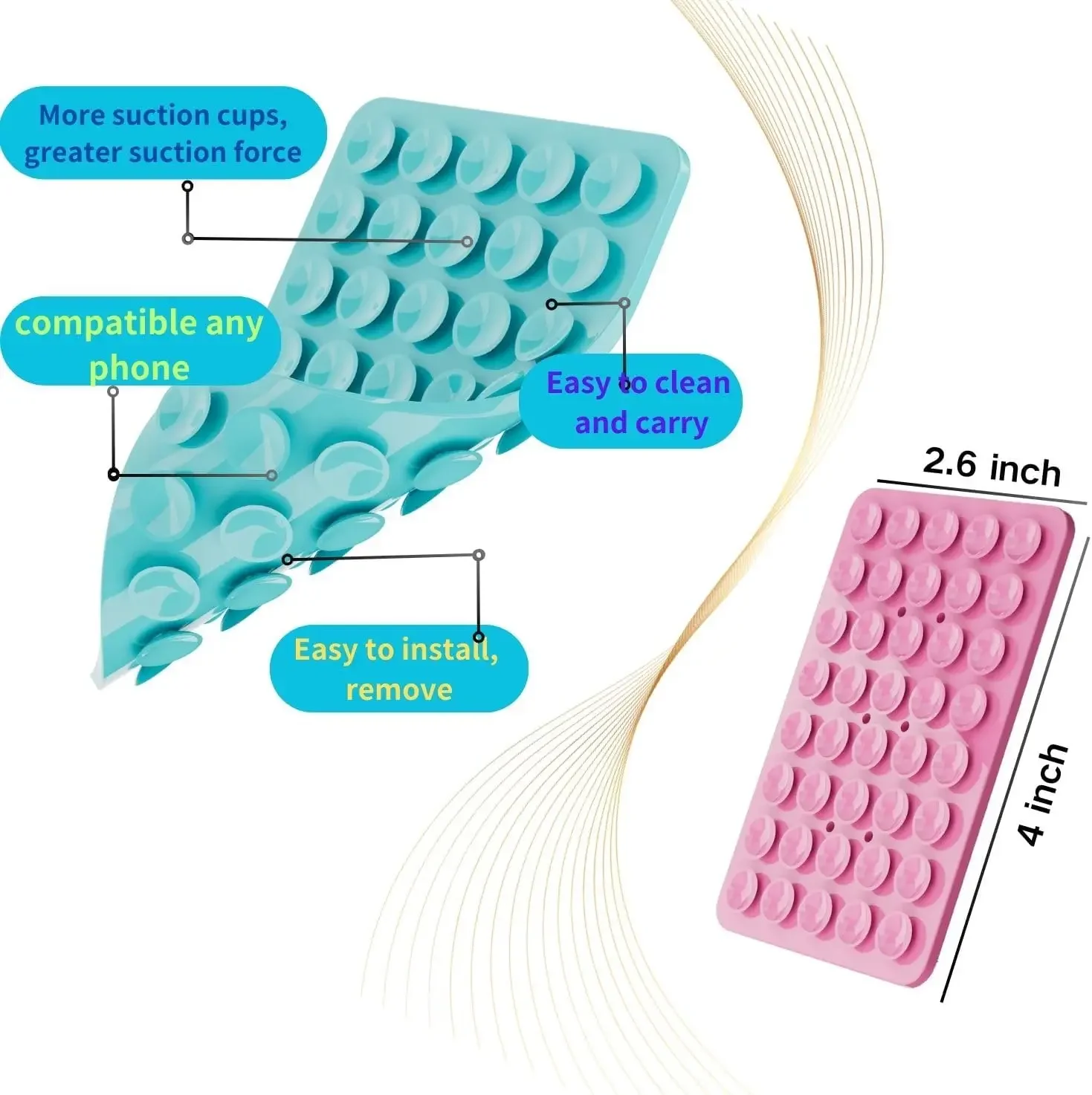 Double-Sided Suction Cup Phone - Phone Cases Rubber 리뷰 및 가격