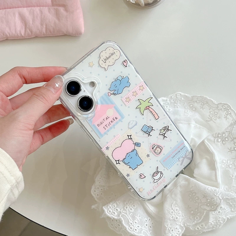 Cute Cartoon Elephant Grabbing - Phone Cases Store 리뷰 및 가격