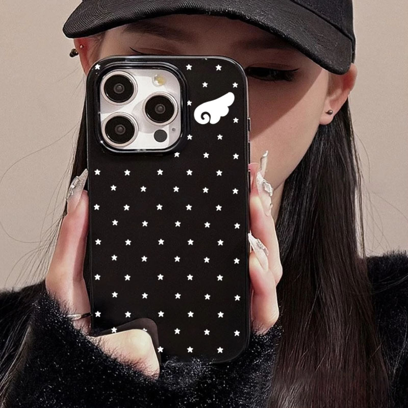 Cute Star Angel Wings Black Si - Phone Cases Xr Cute 리뷰 및 가격