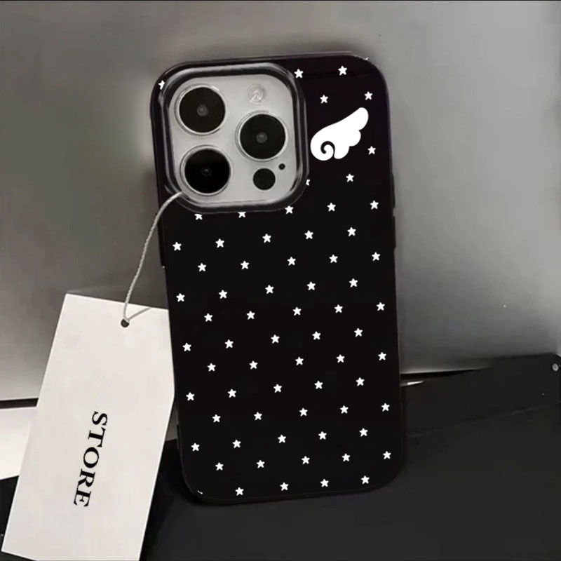 Cute Star Angel Wings Black Si - Phone Cases Xr Cute 리뷰 및 가격