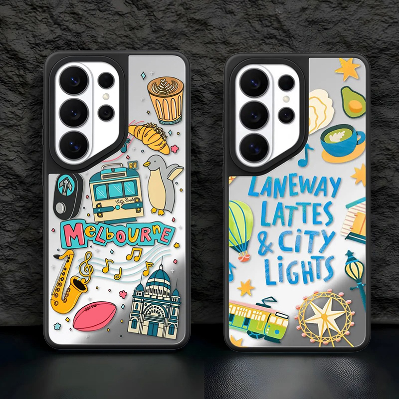 Melbourne Travel Mirror Surfac - Phone Cases Melbourne 리뷰 및 가격