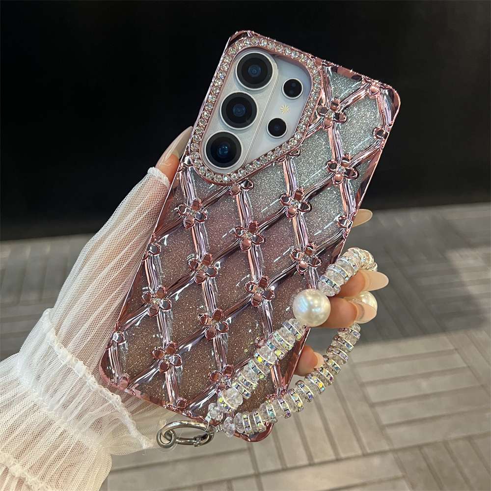 Luxury Plating Flower Glitter  - Glitter Shockproof Case 리뷰 및 가격