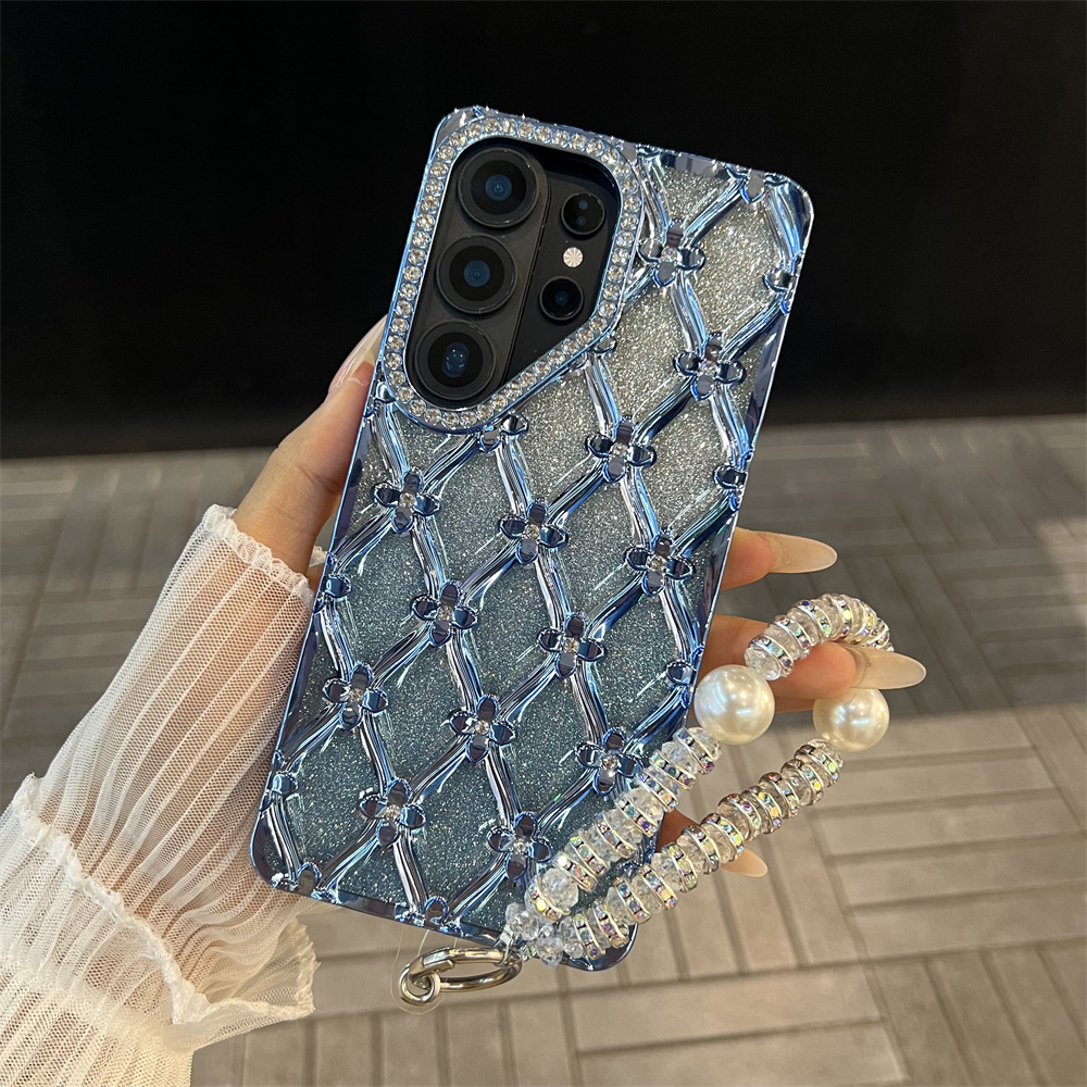 Luxury Plating Flower Glitter  - Glitter Shockproof Case 리뷰 및 가격