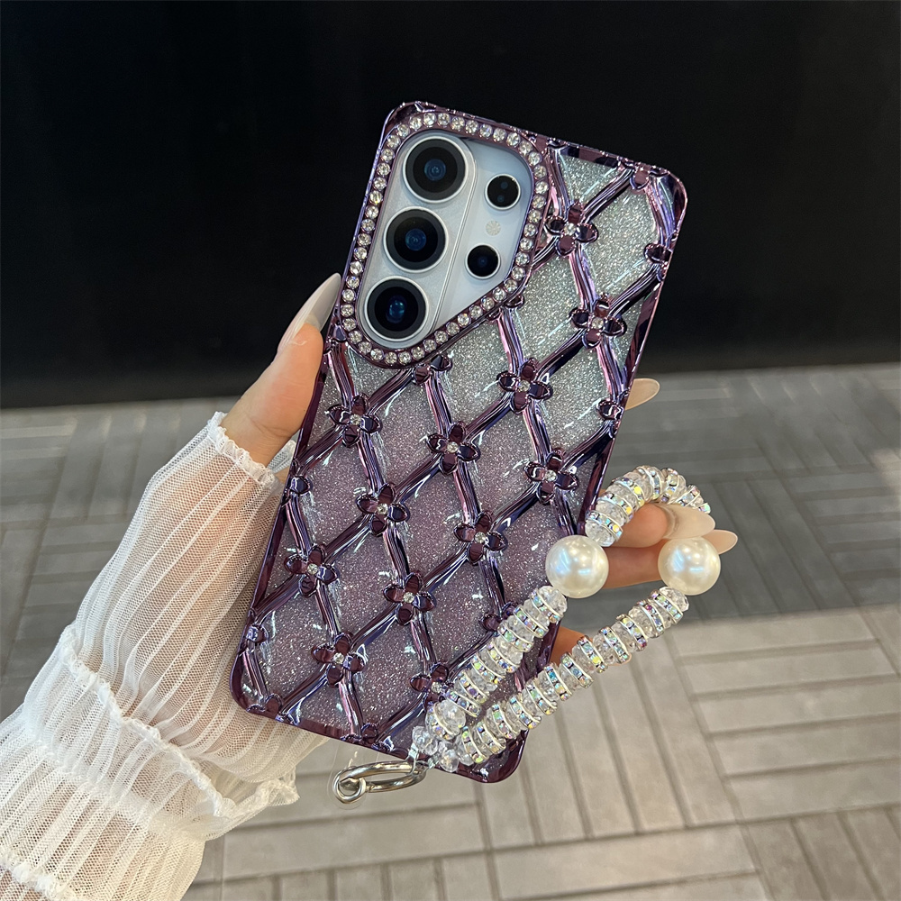Luxury Plating Flower Glitter  - Glitter Shockproof Case 리뷰 및 가격