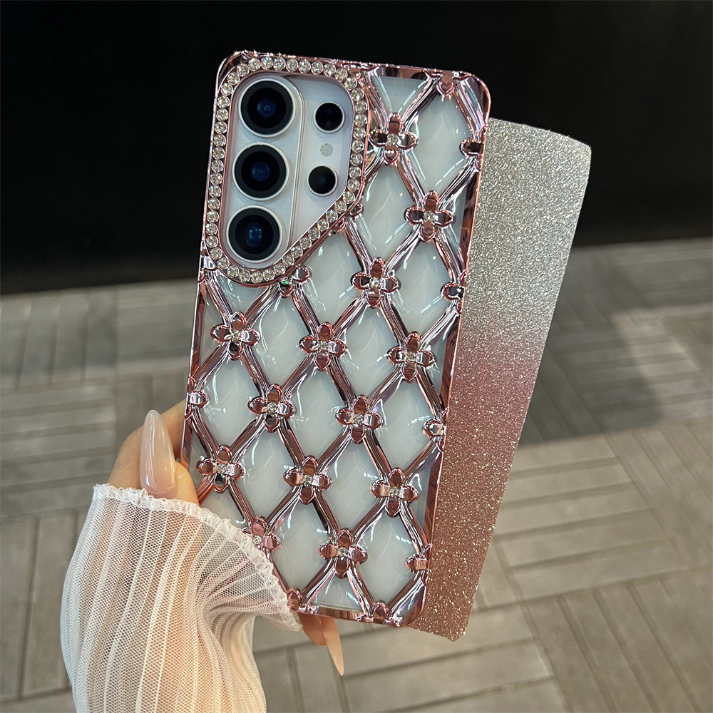 Luxury Plating Flower Glitter  - Glitter Shockproof Case 리뷰 및 가격