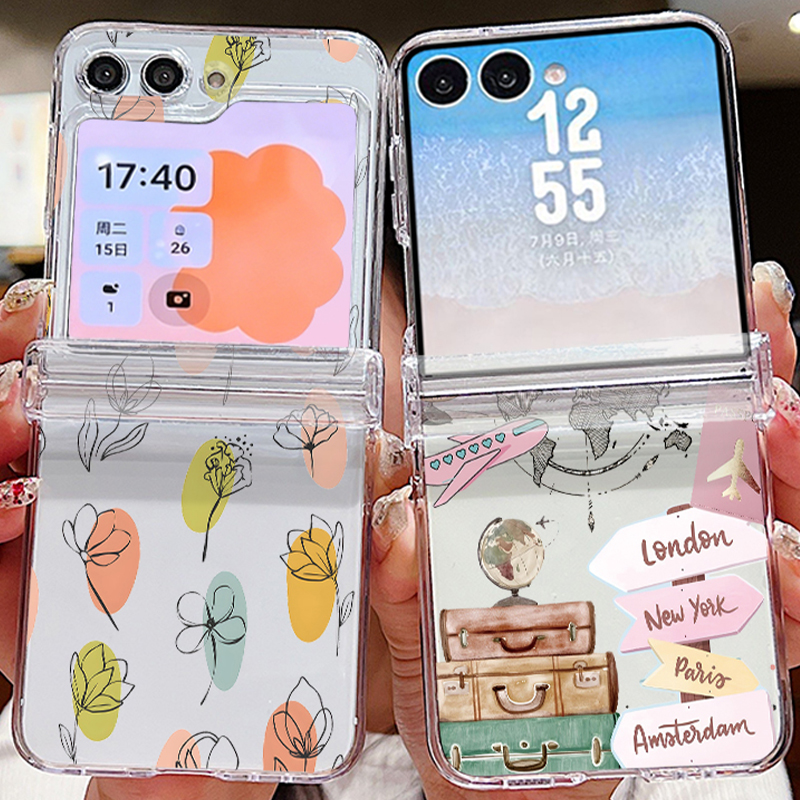 Flower Travel Landmark Pattern - Phone Cases Z Fold 5 리뷰 및 가격