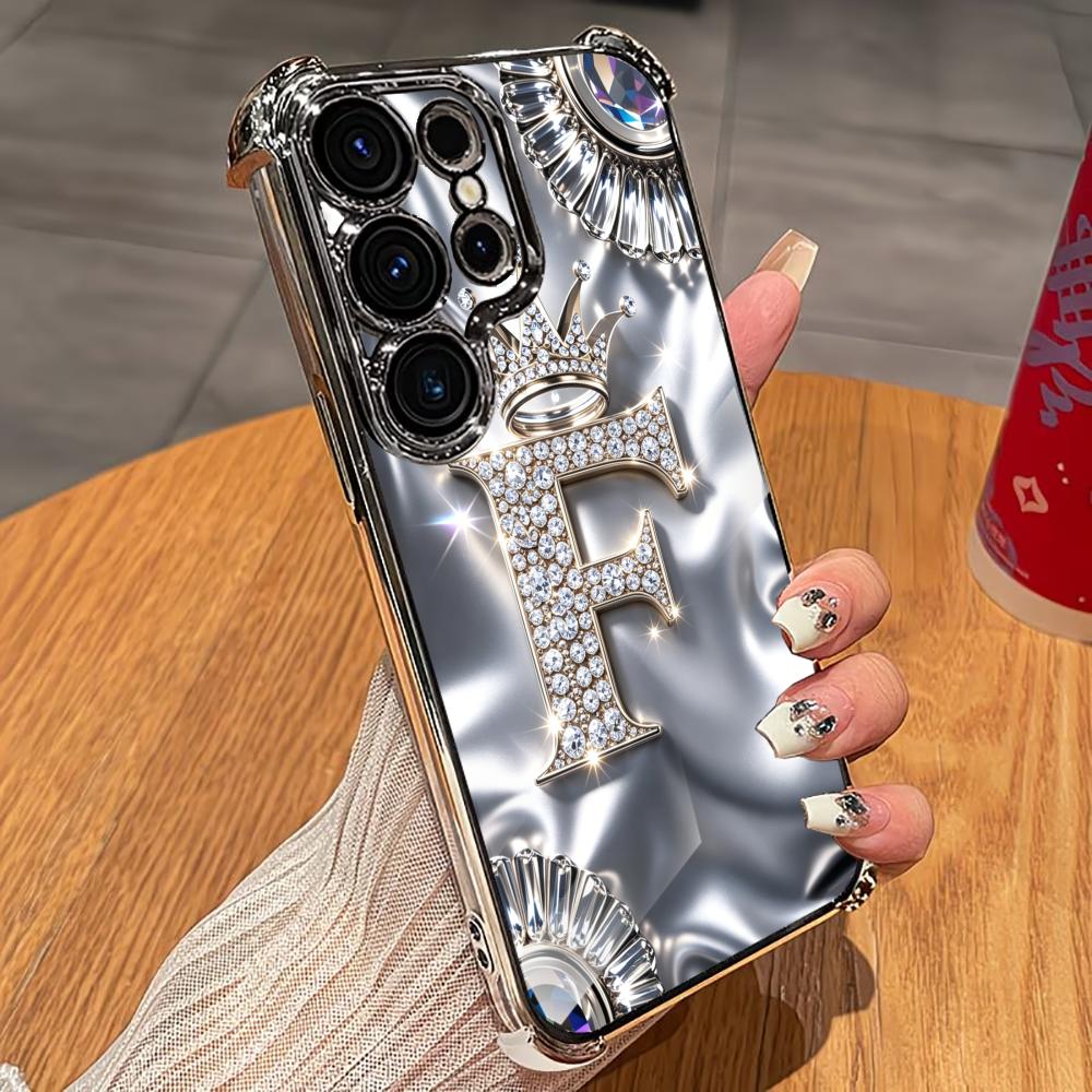 Luxury Diamond Letter F phone  - Phone Cases Quad Lock 리뷰 및 가격