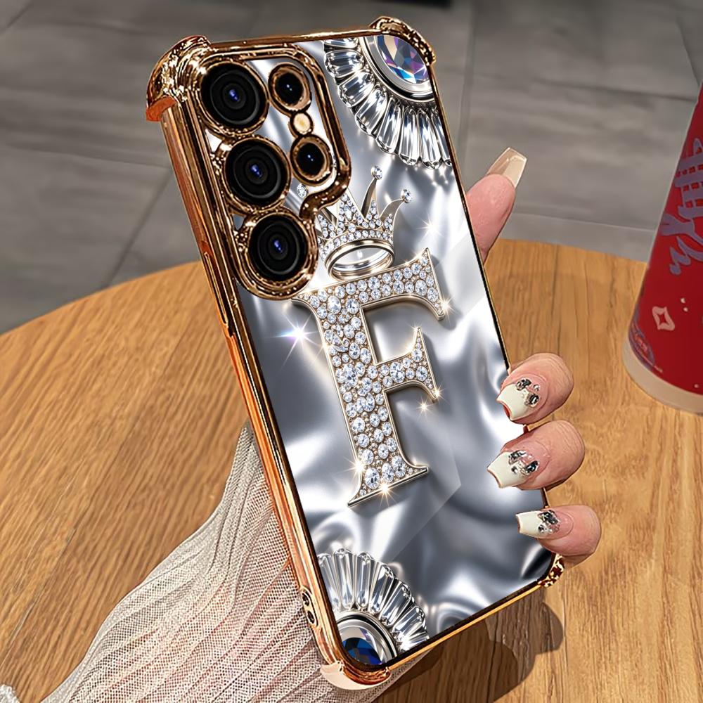 Luxury Diamond Letter F phone  - Phone Cases Quad Lock 리뷰 및 가격