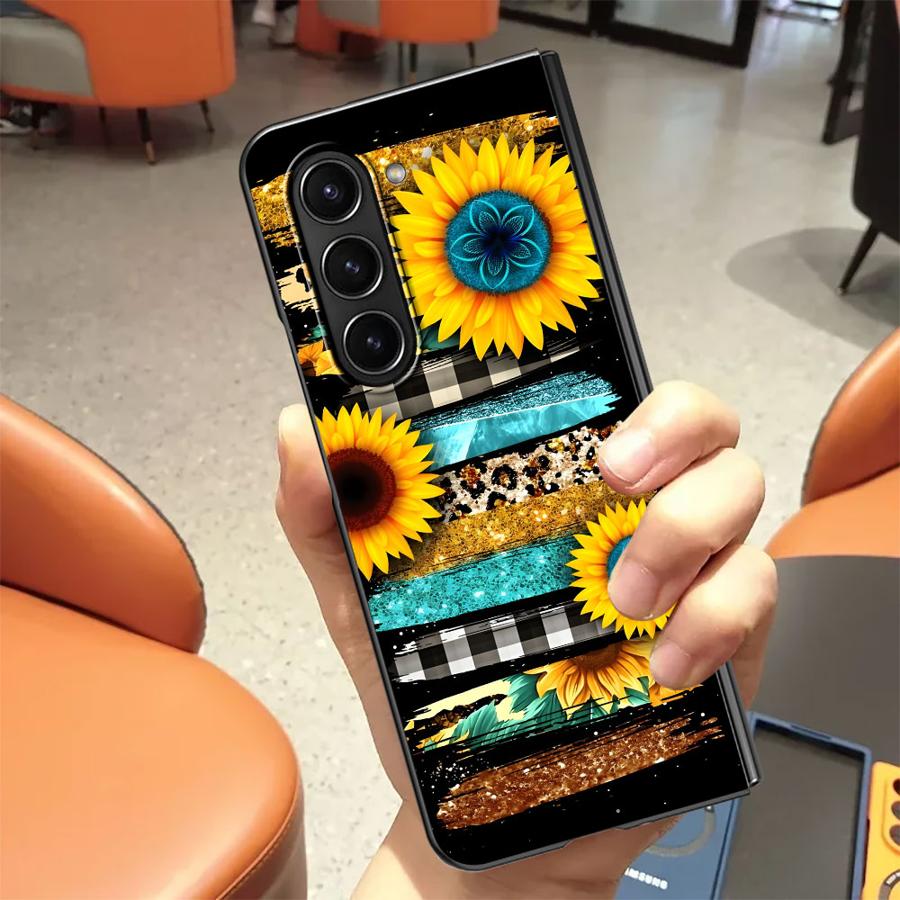 Zebra Striped Sunflower Back P - Phone Cases Z Fold 5 리뷰 및 가격