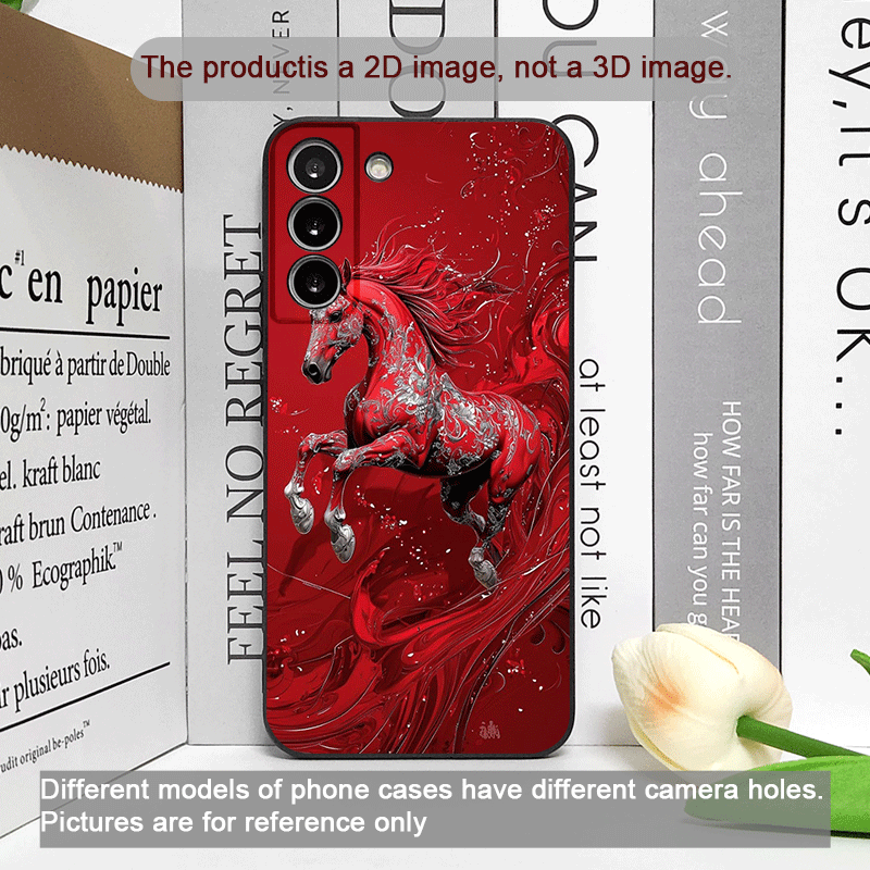Fashion Chinese-Style Red Hors - Phone Cases For Samsung A14 리뷰 및 가격