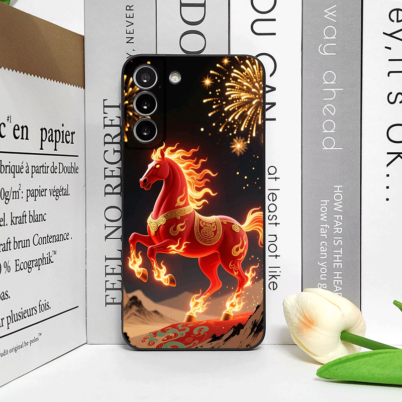 Fashion Chinese-Style Red Hors - Phone Cases For Samsung A14 리뷰 및 가격