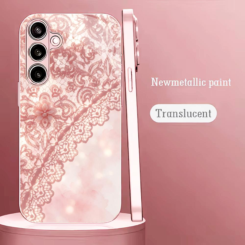 Exquisite Pink lace pattern ph - Phone Cases Quad Lock 리뷰 및 가격