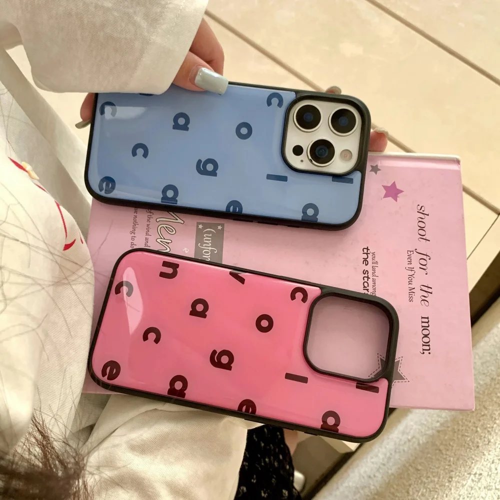 Ins Pure Color Simplicity Engl - Phone Cases Protective 리뷰 및 가격