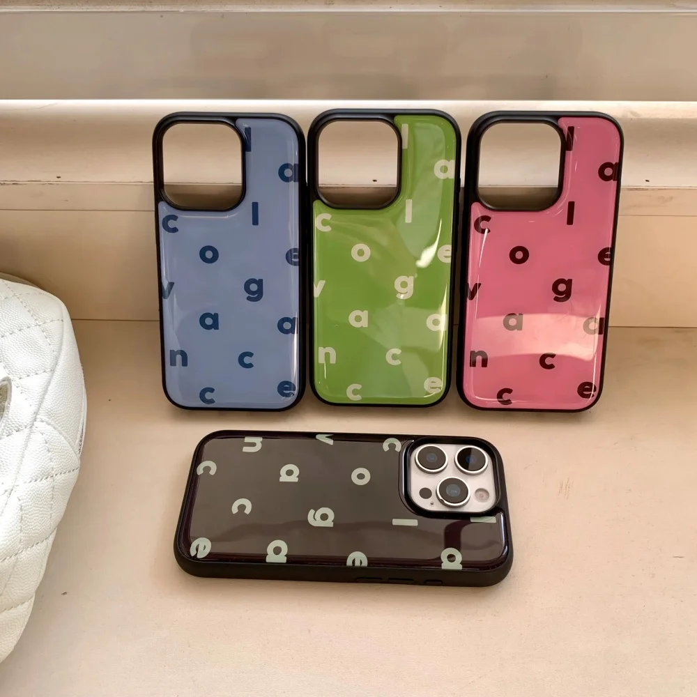 Ins Pure Color Simplicity Engl - Phone Cases Protective 리뷰 및 가격