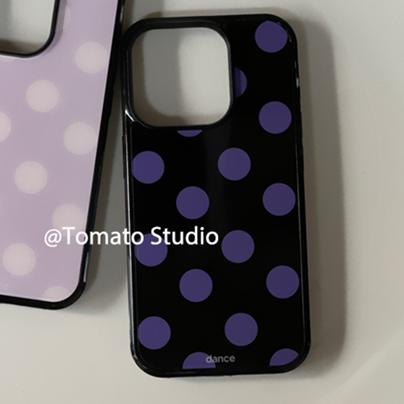 Korean Ins Fashion Purple Polk - Phone Cases Durable 리뷰 및 가격
