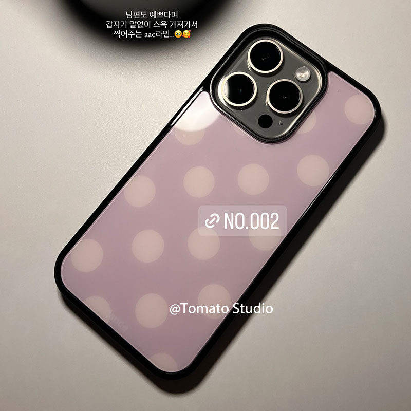 Korean Ins Fashion Purple Polk - Phone Cases Durable 리뷰 및 가격