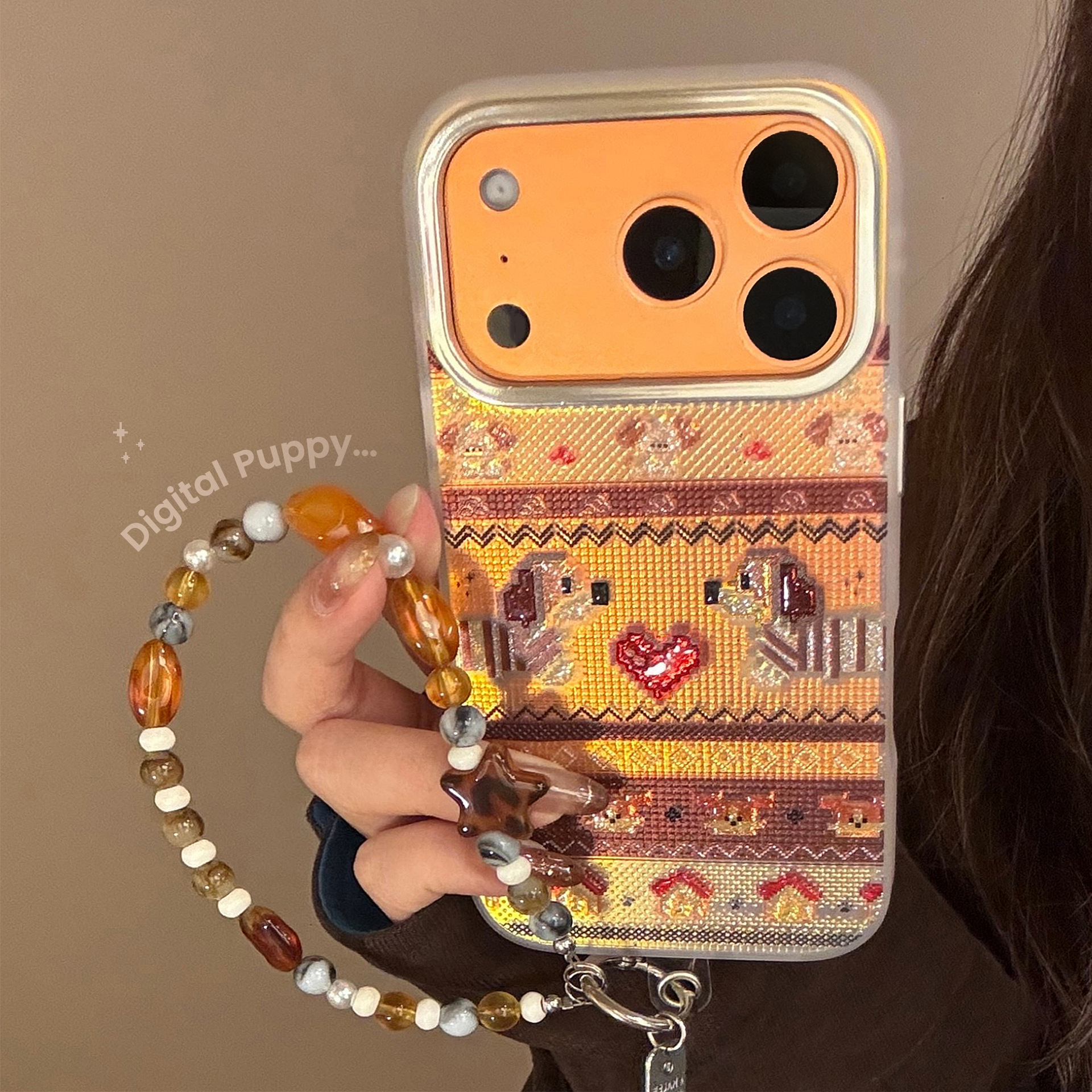 Korean Cartoon Puppy Pattern G - Glitter Shockproof Case 리뷰 및 가격